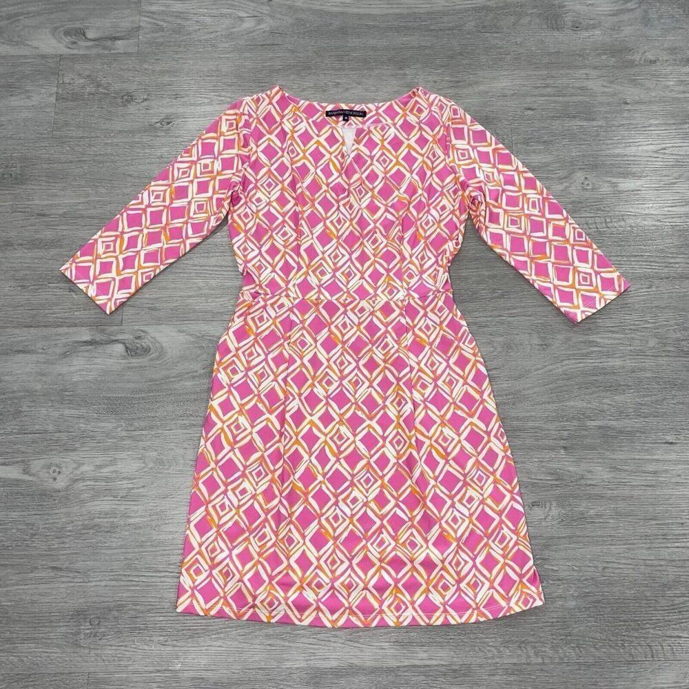 Barbara Erickson Dress Women’s Medium Tunic Resortwear Cruise Beach Geometric